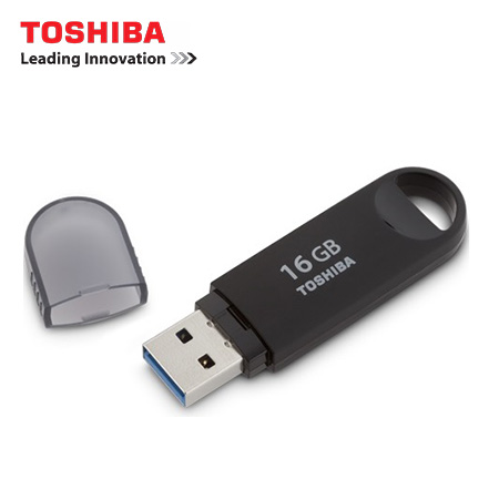 MEMORIA TOSHIBA USB 16GB FLASH DRIVE 3.0 BLACK (PN PFU016U-1BCK)